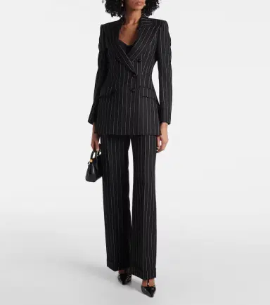 Dolce & Gabbana Striped wool straight pants | Thumbnail 6