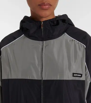 Miu Miu Logo oversized track jacket | Thumbnail 3
