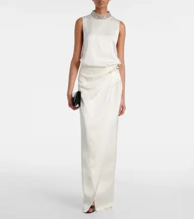 Tom Ford Embellished silk satin top | Thumbnail 2