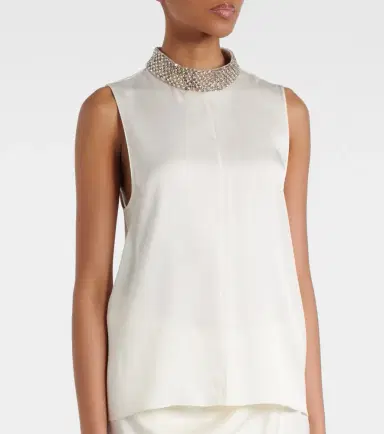 Tom Ford Embellished silk satin top | Thumbnail 3