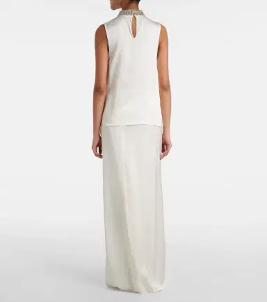 Tom Ford Embellished silk satin top | Thumbnail 4