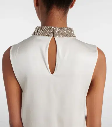 Tom Ford Embellished silk satin top | Thumbnail 6