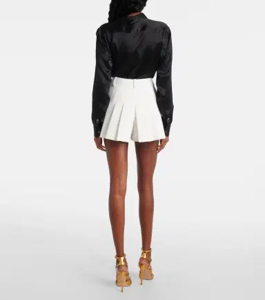 Tom Ford Cotton and silk-blend piqué skort | Thumbnail 3 Tom Ford Cotton and silk-blend piqué skort | Thumbnail 3