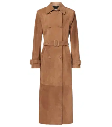 Nour Hammour Tate suede trench coat | Thumbnail 1 Nour Hammour Tate suede trench coat | Thumbnail 1