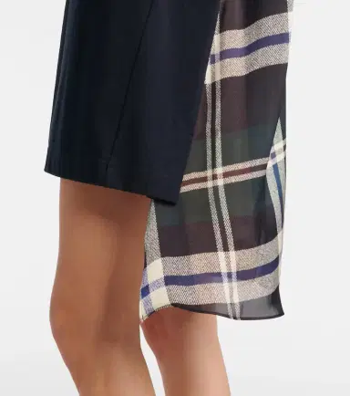 Sacai Paneled cotton jersey T-shirt dress | Thumbnail 2