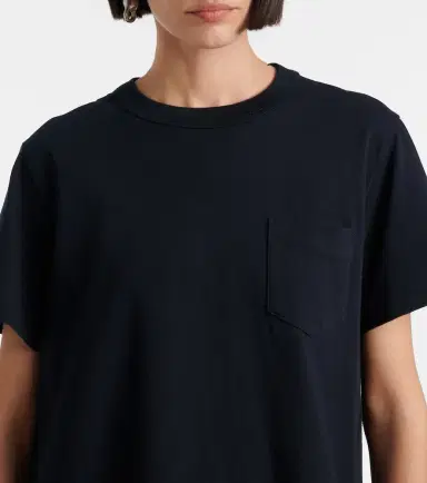 Sacai Paneled cotton jersey T-shirt dress | Thumbnail 6