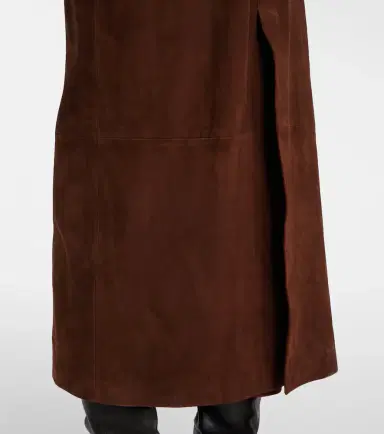 Nour Hammour Althea suede wrap coat | Thumbnail 5
