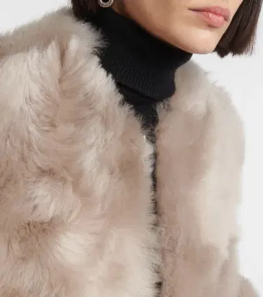 Nour Hammour Dianne shearling jacket | Thumbnail 2