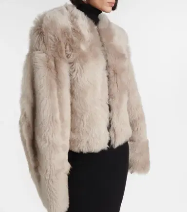 Nour Hammour Dianne shearling jacket | Thumbnail 5