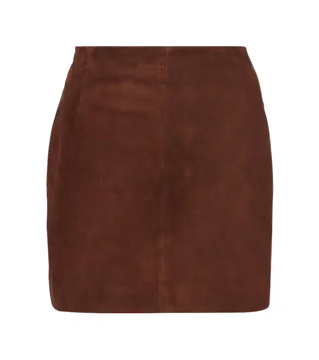 Nour Hammour Remi suede miniskirt