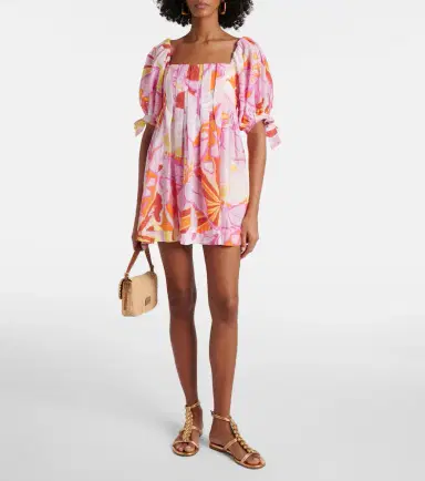 Poupette St Barth Catalina printed cotton minidress | Thumbnail 2