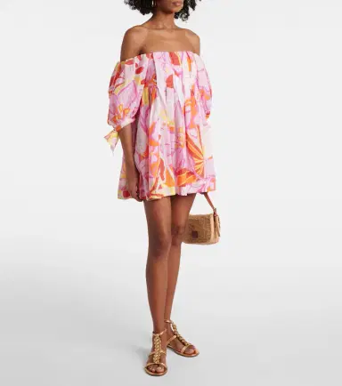 Poupette St Barth Catalina printed cotton minidress | Thumbnail 4