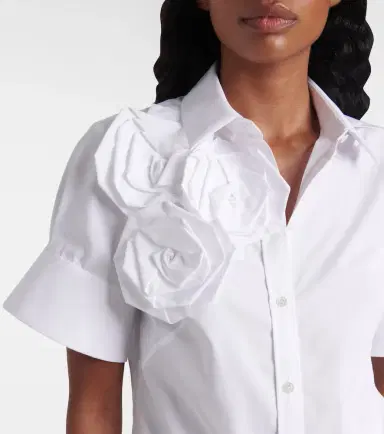 Erdem Floral-appliqué cotton shirt | Thumbnail 2 Erdem Floral-appliqué cotton shirt | Thumbnail 2