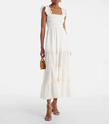 Rixo Aubrie tiered cotton voile maxi dress | Thumbnail 2