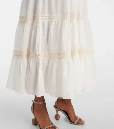 Rixo Aubrie tiered cotton voile maxi dress | Thumbnail 3