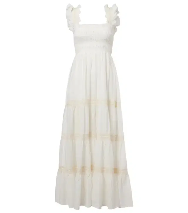 Rixo Aubrie tiered cotton voile maxi dress
