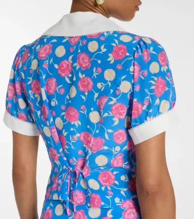 Rixo Zinia floral silk blouse | Thumbnail 2