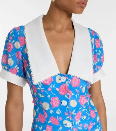 Rixo Zinia floral silk blouse | Thumbnail 5