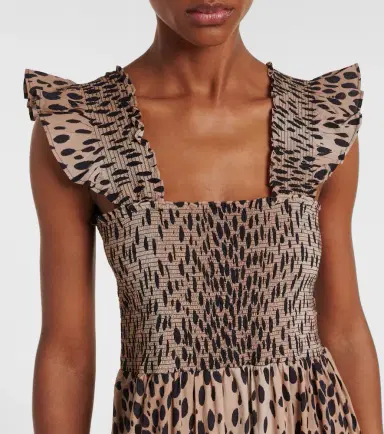 Rixo Tiered leopard-print cotton maxi dress | Thumbnail 4 Rixo Tiered leopard-print cotton maxi dress | Thumbnail 4