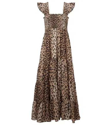 Rixo Tiered leopard-print cotton maxi dress | Thumbnail 1 Rixo Tiered leopard-print cotton maxi dress | Thumbnail 1