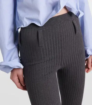 Prada Ribbed-knit cotton-blend tights | Thumbnail 3