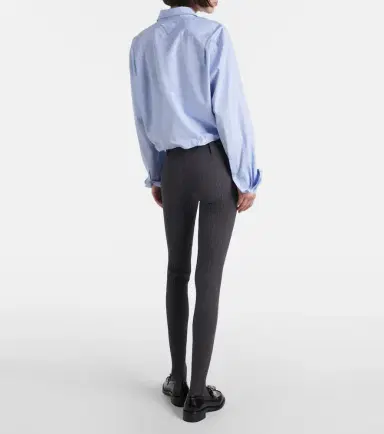 Prada Ribbed-knit cotton-blend tights | Thumbnail 5