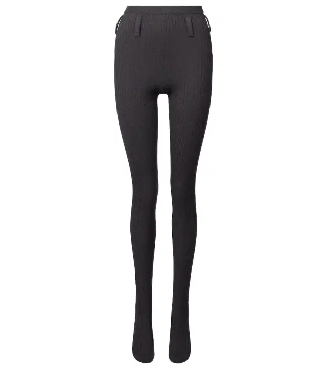 Ribbed-knit cotton-blend tights