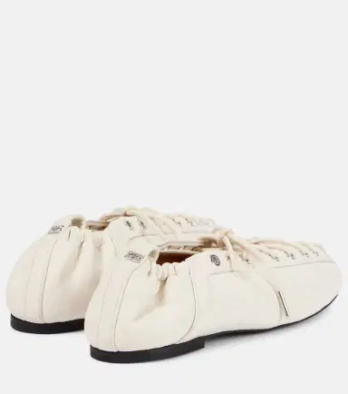 Ganni Lace-up ballet flats | Thumbnail 3 Ganni Lace-up ballet flats | Thumbnail 3