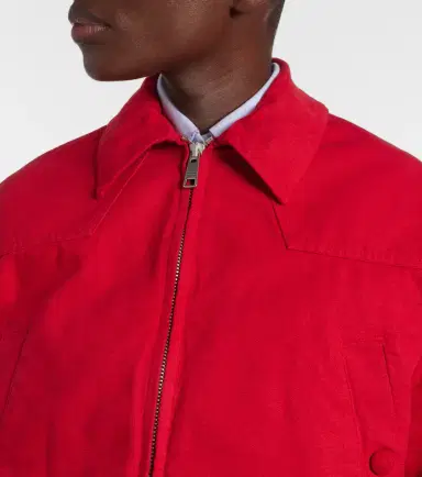 Prada Cropped cotton bomber jacket | Thumbnail 3 Prada Cropped cotton bomber jacket | Thumbnail 3