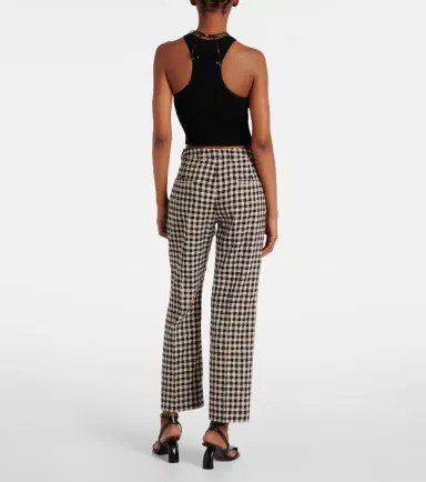 'S Max Mara 'S Max Mara Daisy gingham cropped straight pants | Thumbnail 3 'S Max Mara 'S Max Mara Daisy gingham cropped straight pants | Thumbnail 3