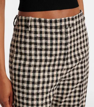 'S Max Mara 'S Max Mara Daisy gingham cropped straight pants | Thumbnail 5 'S Max Mara 'S Max Mara Daisy gingham cropped straight pants | Thumbnail 5