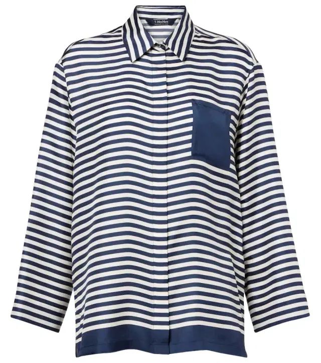 'S Max Mara Maya striped silk shirt