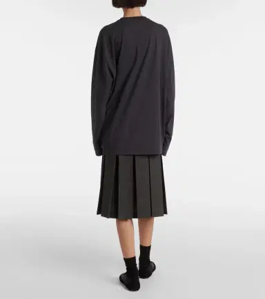 Prada Logo oversized cotton T-shirt | Thumbnail 2