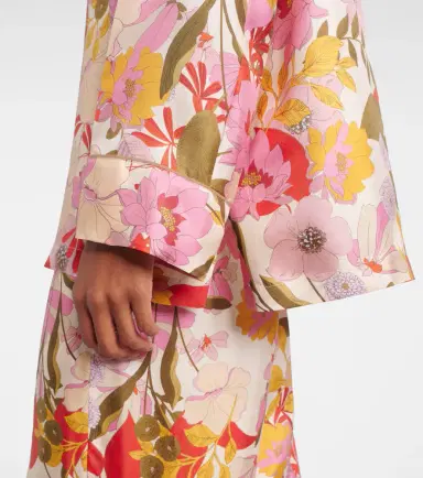 'S Max Mara Alan floral silk satin shirt | Thumbnail 3