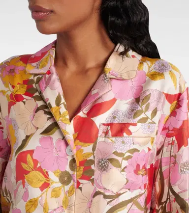 'S Max Mara Alan floral silk satin shirt | Thumbnail 4