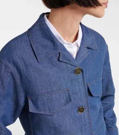 'S Max Mara 'S Max Mara Ginny cotton and linen twill jacket | Thumbnail 4 'S Max Mara 'S Max Mara Ginny cotton and linen twill jacket | Thumbnail 4