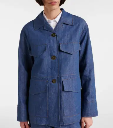 'S Max Mara 'S Max Mara Ginny cotton and linen twill jacket | Thumbnail 5 'S Max Mara 'S Max Mara Ginny cotton and linen twill jacket | Thumbnail 5