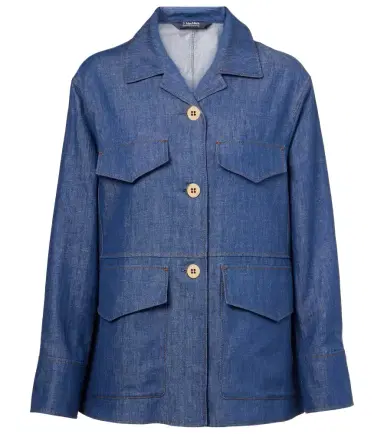 'S Max Mara 'S Max Mara Ginny cotton and linen twill jacket | Thumbnail 1 'S Max Mara 'S Max Mara Ginny cotton and linen twill jacket | Thumbnail 1