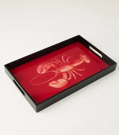 LES OTTOMANS Lobster lacquered wooden tray | Thumbnail 2