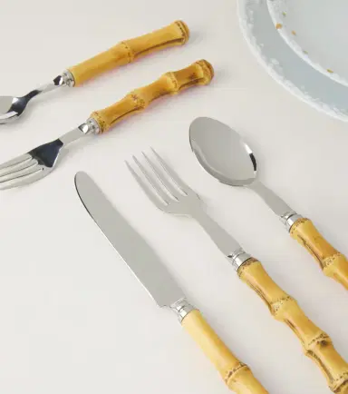 LES OTTOMANS Bamboo 5-piece flatware set | Thumbnail 2 LES OTTOMANS Bamboo 5-piece flatware set | Thumbnail 2