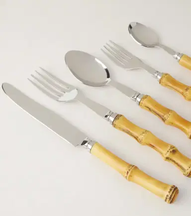 LES OTTOMANS Bamboo 5-piece flatware set | Thumbnail 3 LES OTTOMANS Bamboo 5-piece flatware set | Thumbnail 3