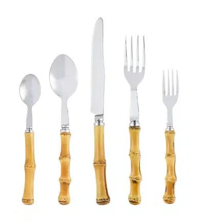 LES OTTOMANS Bamboo 5-piece flatware set | Thumbnail 1 LES OTTOMANS Bamboo 5-piece flatware set | Thumbnail 1