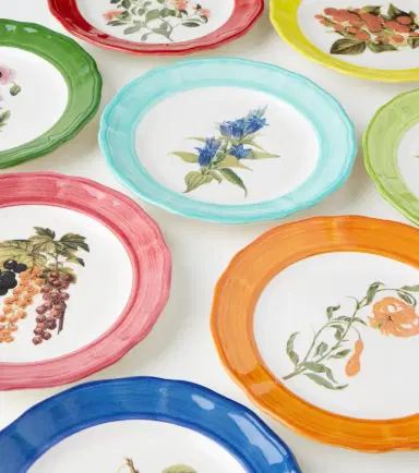 Les-Ottomans Botanica set of 4 ceramic plates | Thumbnail 2