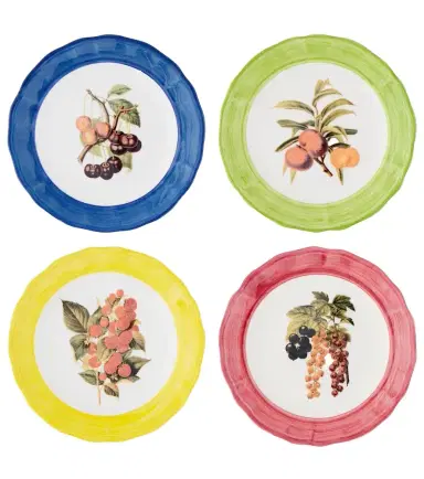 Les-Ottomans Botanica set of 4 ceramic plates | Thumbnail 1