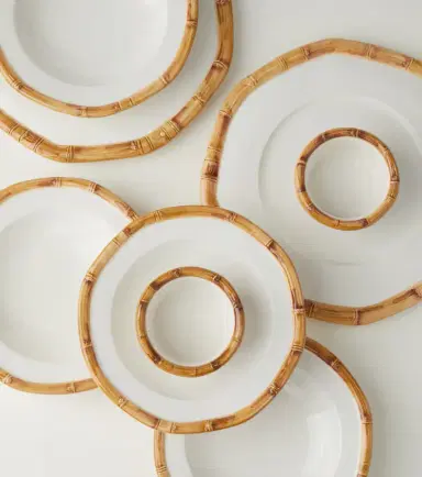 Les-Ottomans Bamboo set of 2 ceramic bowls | Thumbnail 3