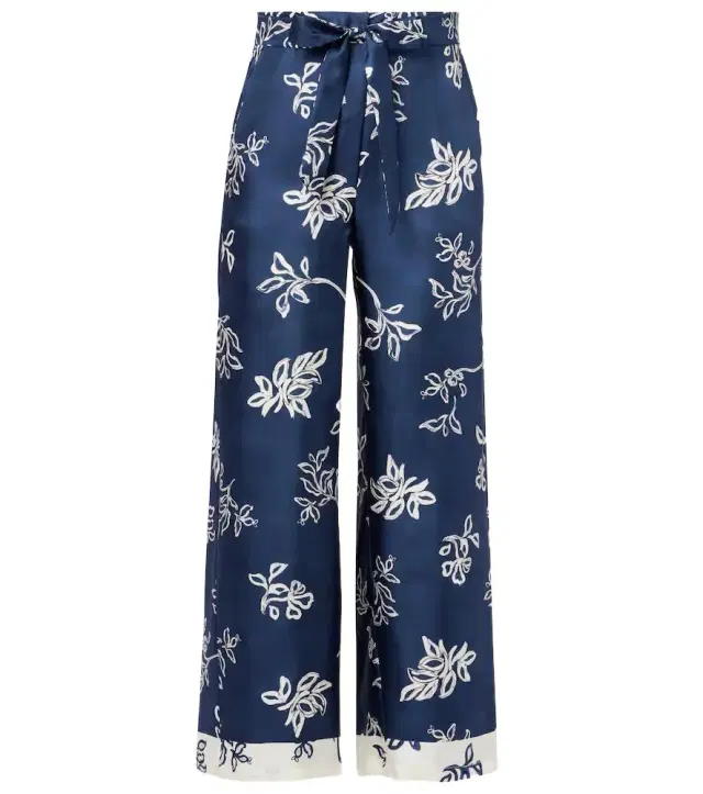 'S Max Mara Cinzia high-rise silk wide-leg pants