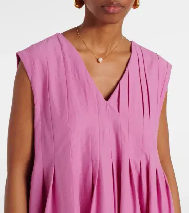 'S Max Mara Piega ramie and cotton pleated maxi dress | Thumbnail 2