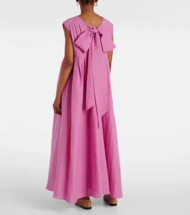 'S Max Mara Piega ramie and cotton pleated maxi dress | Thumbnail 5