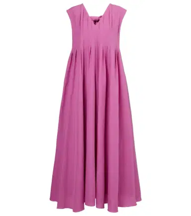 'S Max Mara Piega ramie and cotton pleated maxi dress | Thumbnail 1