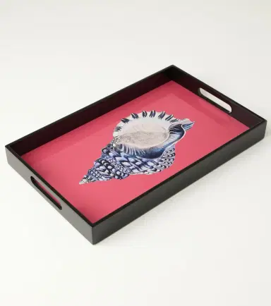 LES OTTOMANS Shell lacquered wooden tray | Thumbnail 5